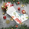thumbnail image 6 of GZHJMY Christmas Stocking, Personalized Dinosaur Large Candy Stocking Hanging Gift, Xmas Stockings Decoration 1 PCS for Family Holiday Party Ornaments Decor Fireplace, 6 of 7
