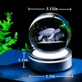 thumbnail image 7 of Changing Sea Turtle Crystal Ball Night Light for Room Decoration, 3D Illusion Ocean Theme Turtle Table Lamp with Silver Base, Ideal Gifts for Boys and Girls Birthday, Christmas, 7 of 7