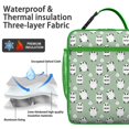 thumbnail image 2 of Giant Panda Insulated Lunch Bag Box Women Reusable Lunch Tote Bag Lightweight Lunch Tote Portable Bag Office Hiking, 2 of 6
