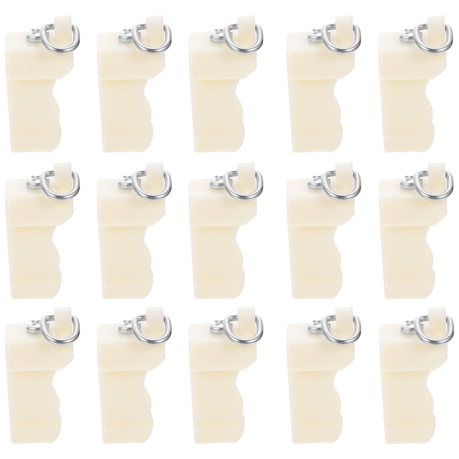 Rosarivae 20PCS Windows Slide Rail Plastic Slide Rail Durable Curtain