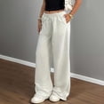 thumbnail image 6 of OJSFQUFP Girl‘s Swearpants Low Rise High Elastic Waist Pants Baggy Wide Leg Casual Sweatpants Pants Kids, 6 of 6