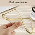 thumbnail image 6 of SOATUTO Compatible with iPhone XS MAX Clear Case, Shockproof Ultra Slim Fit Silicone Transparent Cover TPU Soft Gel Rubber Cover Shock Resistance Protective Back Bumper (Gold), 6 of 6