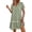 #0234-Green, variant on Womens Summer Shirt Dress 2026 Casual Ruffle Short Sleeve Button Down Flowy Swing Shift Mini Dresses with Pockets