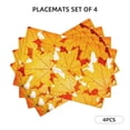thumbnail image 3 of Placemats Set of 4 / 6, Autumn Maple Leaves Placemats for Dining Table Indoor/Outdoors Heat Resistant Washable Placemats 18" x 12", 3 of 8