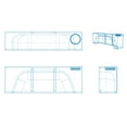 thumbnail image 4 of 20 Gallon Fresh Water Tank, Non-Standard Wheel Well RV Water Tank for Drinking and Water Holding, Utility Water Storage for Camping(47" x 16" x 11") , 75 Liter, 4 of 6