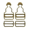 thumbnail image 1 of Unique Bargains Overall Buckles 2 Sets Retro Suspender Replacement Buckles 28mm, Bronze Tone, 1 of 6