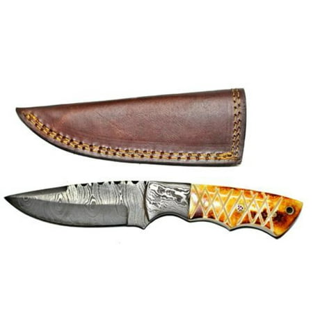 Titan Damascus Steel Fixed Knife 8.6in TD-092