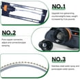 thumbnail image 6 of Emlimny Oscillating Sprinkler with 19-Hole Brass Nozzle 4-Way Adjustable Spray Oscillating Sprinkler, Garden Tool for Lawns up to 4,000 sq.ft,Heavy Weight Base, Built-in Spray Jet Cleaning Needle, 6 of 7