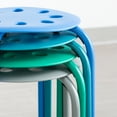 thumbnail image 3 of Norwood Commercial Furniture Assorted Contemporary Color Stacking Stool Set 17.75" H Seat for Kids and Adults- Flexible Seating for Home Office, Classrooms (Pack of 4), 3 of 6