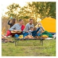 thumbnail image 2 of Grill Table Camping Table 3FT Foldable Small Folding Table Low Picnic Table Portable Stand Mesh Outdoor Indoor Card BBQ RV Black 35.4×15.7×9.4 inch, 2 of 9
