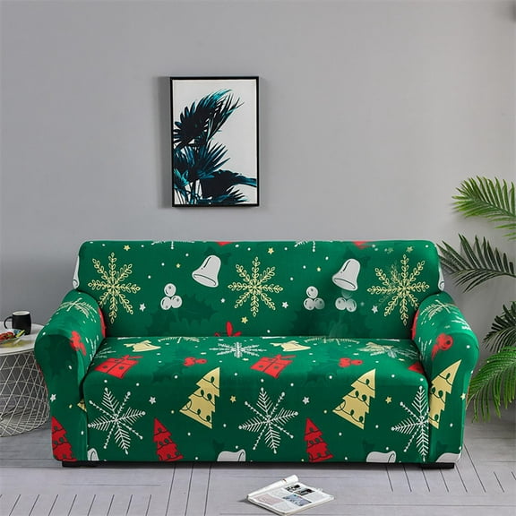 Stretch Full Milk Silk Printed Sofa Protector Universal Furniture Cover for Living Room Home