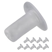 NFTIGB 10Pcs Calf Pacifier Dairy Cow Silicone Milk Nipple, Farm Newborn Animal Feeding Supplies, Vented Replacement Teats for Livestock Nursing, 7.87 inches / 20 cm Length
