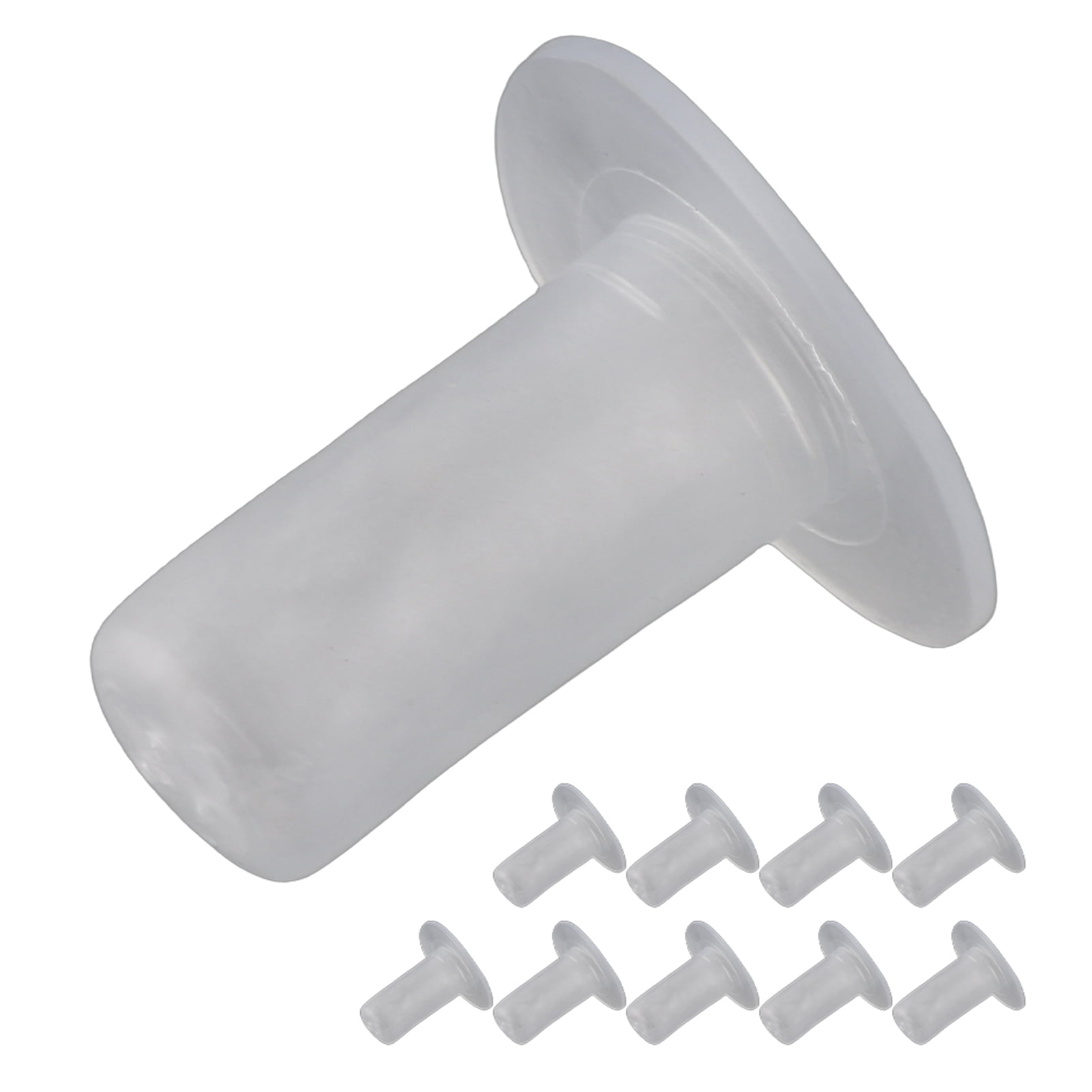 NFTIGB 10Pcs Calf Pacifier Dairy Cow Silicone Milk Nipple, Farm Newborn Animal Feeding Supplies, Vented Replacement Teats for Livestock Nursing, 7.87 inches / 20 cm Length