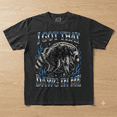thumbnail image 2 of I Got That Dawg In Me Raccoon Bootleg 90s Blue Flame Comfort Colors T-Shirt for Men, 2 of 5