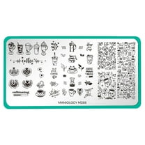 Maniology Coffee Lovers Only (M288) Stainless Steel Nail Stamping Plate for Unisex