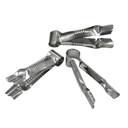 

3 Pcs Stainless Steel Cake Lace Clips Curve Fondant Clamp Crimper Cutter Decorating Mold DIY Baking Decorative Tool (Silver)