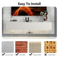 thumbnail image 6 of HIUU White Floating TV Stand Wall Mounted,Floating Entertainment Center with Fluted Doors,Mesa Flotante Para TV 69 inch,Media Console Table for Living Room,Bedroom, 6 of 6