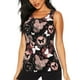 thumbnail image 1 of Fotbe Butterflies1 Blusas Sin Mangas para Mujer – Estilo Casual, Corte Suelto, Slim-Fit, Cuello Redondo Deportivo, Tops de Verano para Gimnasio y Yoga-Medium, 1 of 7
