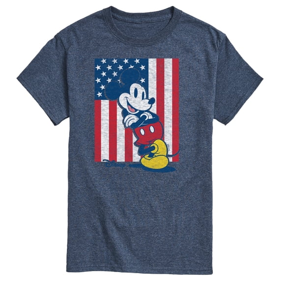 Disney - Mickey American Flag Short Sleeve Graphic T-Shirt