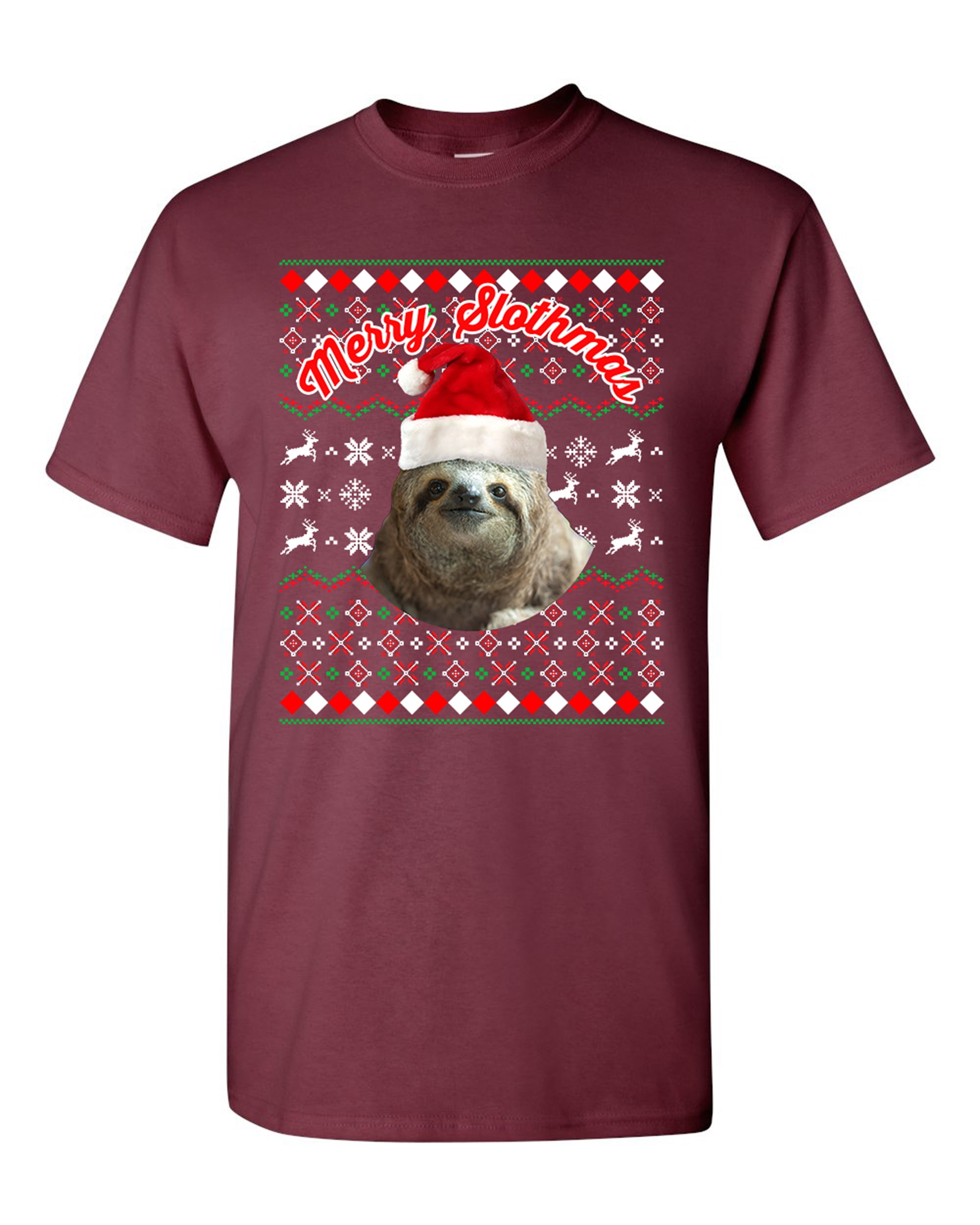 Old Glory Merry Slothmas Sloth Christmas Tree Toddler T Shirt