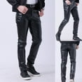 thumbnail image 7 of Casual Mens Fashion Long Pants Synthetic PU Leather Nightclub Slim Trousers, 7 of 7