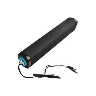 GOgroove BassPULSE Glowing Blue LED Computer Speaker Sound System