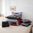 thumbnail image 6 of Castle Fairy Girls Romantic Rose Twin Bedding Sets,Vintage Cabin Bedding Comforter Set, 6 of 8