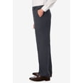 thumbnail image 3 of KingSize Men's Big & Tall Relaxed Fit Wrinkle-Free Expandable Waist Plain Front Pants, 3 of 5