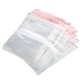 thumbnail image 1 of 100Pcs Reusable Zip Lock Clear Plastic Sealing Packaging Bags For Candy Nut Food Storage(13*19CM), 1 of 5
