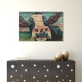 thumbnail image 5 of Empire Art Direct "Curious Cow"Arte de Legno Digital Print on Solid Wood Wall Art Blue 24 x 36, 5 of 5