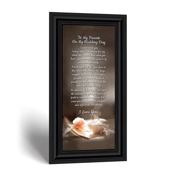 Wedding Gifts for Parents Picture Frame with Keepsake Poem