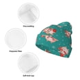 thumbnail image 3 of Picia Funny Christmas Deer Pattern Knitted Beanie Hat for Men and Women , Unisex Winter Warm Stretchy Knit Cap Thick Fisherman Beanies Cuffed Plain Skull Caps, 3 of 6
