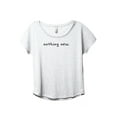 thumbnail image 1 of Nothing New Women's Fashion Slouchy Dolman T-Shirt Tee Heather White 3X-Large, 1 of 5