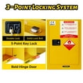 thumbnail image 4 of Flammable Safety Cabinet,Solvent Cabinet,23x18x35in Safety Storage Cabinet, Fireproof Cabinet, for Laboratory and Garage, 4 of 6