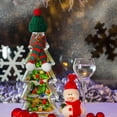 thumbnail image 4 of Dalrosia Mini Knit Hat Mini Christmas Scarf Set Mini Santa Hats for Crafts Mini Christmas Decorations Christmas Tree Ornaments for DIY Craft Art Snowman Doll, 4 of 7
