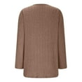 thumbnail image 4 of HAiming Long Sleeve Shirts for Women Solid Round Neck Fall Sweaters Dressy Casual Basic Tops 2025 Trendy Clothes, 4 of 6