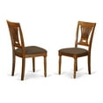 thumbnail image 5 of East West Furniture Parfait 9-piece Dining Set with Fabric Chairs in Brown, 5 of 7