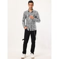 thumbnail image 3 of Unique Bargains Big & Tall Men's Leopard Print Button Down Long Sleeve Shirt, 3 of 6