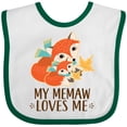 thumbnail image 3 of Inktastic Memaw Loves Me Fox Grandchild Boys or Girls Baby Bib, 3 of 4