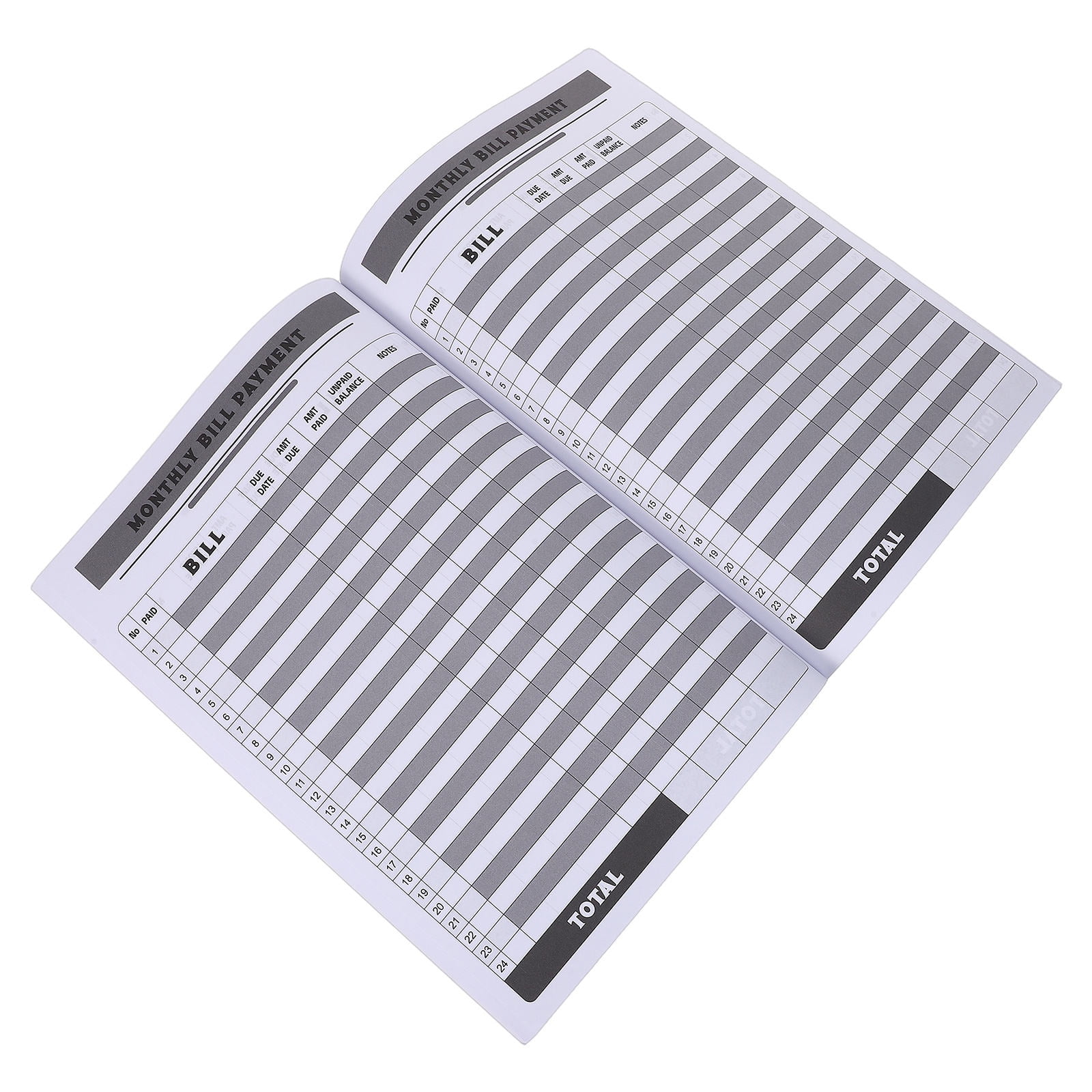 HONMEET Paper Budget Planner Book for Home Monthly Bill Tracking and Personal Financial Management