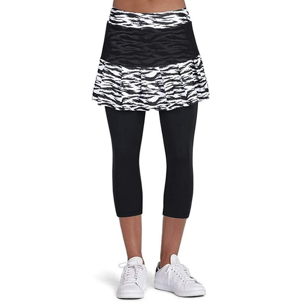 Tennis Skirted Leggings Women with Pockets Capris Skorts Leggings