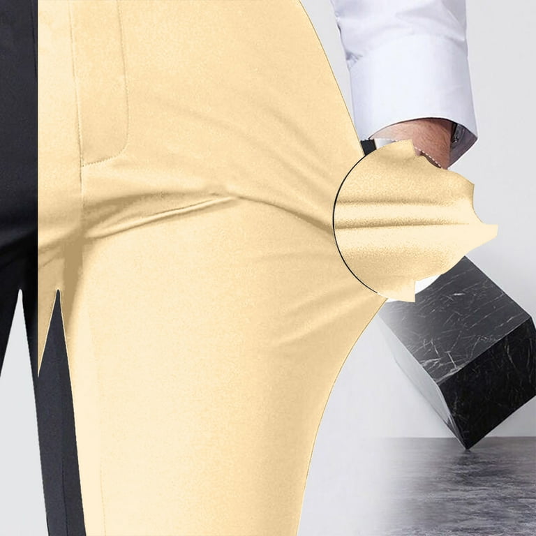 USNSM Mens Stretch Dress Pants Classic Fit Solid Color Casual Pants Lightweight Flat Front Business Work Suit Pants Yellow 34 - Walmart.com USNSM Mens Stretch Dress Pants Classic Fit Solid Color Casual Pants Lightweight Flat Front Business Work Suit Pants Yellow 34 - Walmart.com