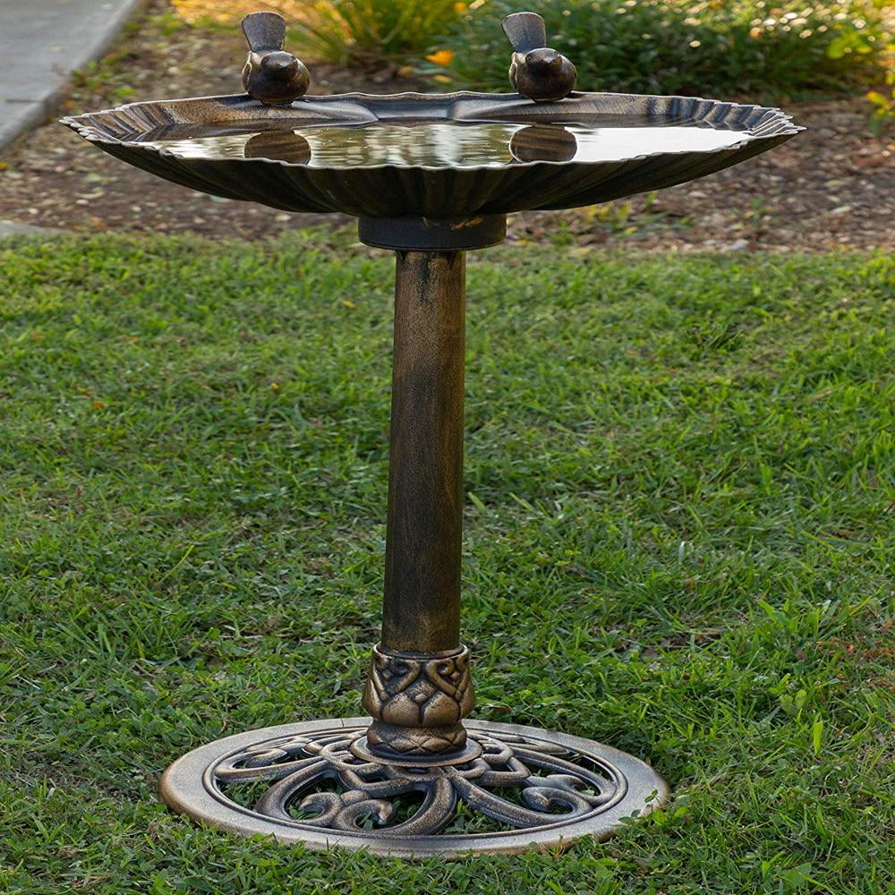 Details about   Outdoor Water Fountain Pedestal With Bird Bath Patio Garden Yard Waterfall 35 in 