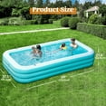 thumbnail image 2 of JOYFY Inflatable Pool with Seats for Adults & Kids, Extra Large Full-Sized Inflatable Swimming Pool, Above Ground Swimming Pool, Blow Up Family Pool Summer Water Party Backyard Garden Lawn, 2 of 7