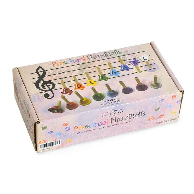 Jade Active 8 Note Handbell Set Musical Bells for Children