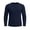 3#Navy, variant on IAJDKMEK Men's Long Sleeve Crew Neck Shirt - UPF 50 Sun Protection Dry Fit Tops, Lightweight Athletic Workout Shirts for Outdoor,Black L