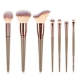 thumbnail image 1 of Essential Makeup Brush Set for Face, Eyes, Lips; Soft Synthetic Bristles for Foundation, Eyeshadow, Eyeliner, Blush, Contour, 1 of 8