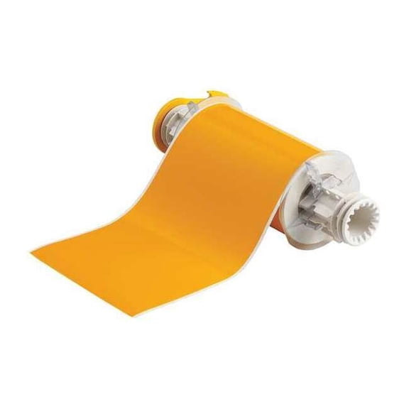 Brady Label Tape Cartridge, Yellow, Labels/Roll: Continuous 13550