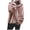 Pink, variant on LYXSSBYX Winter Coats for Women Womens Fluffy' Sweater Warm Outwear Long Sleeve Hooded Sweatshirt Oversize Coat