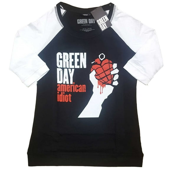 Green Day American Idiot Junior Top Large Black